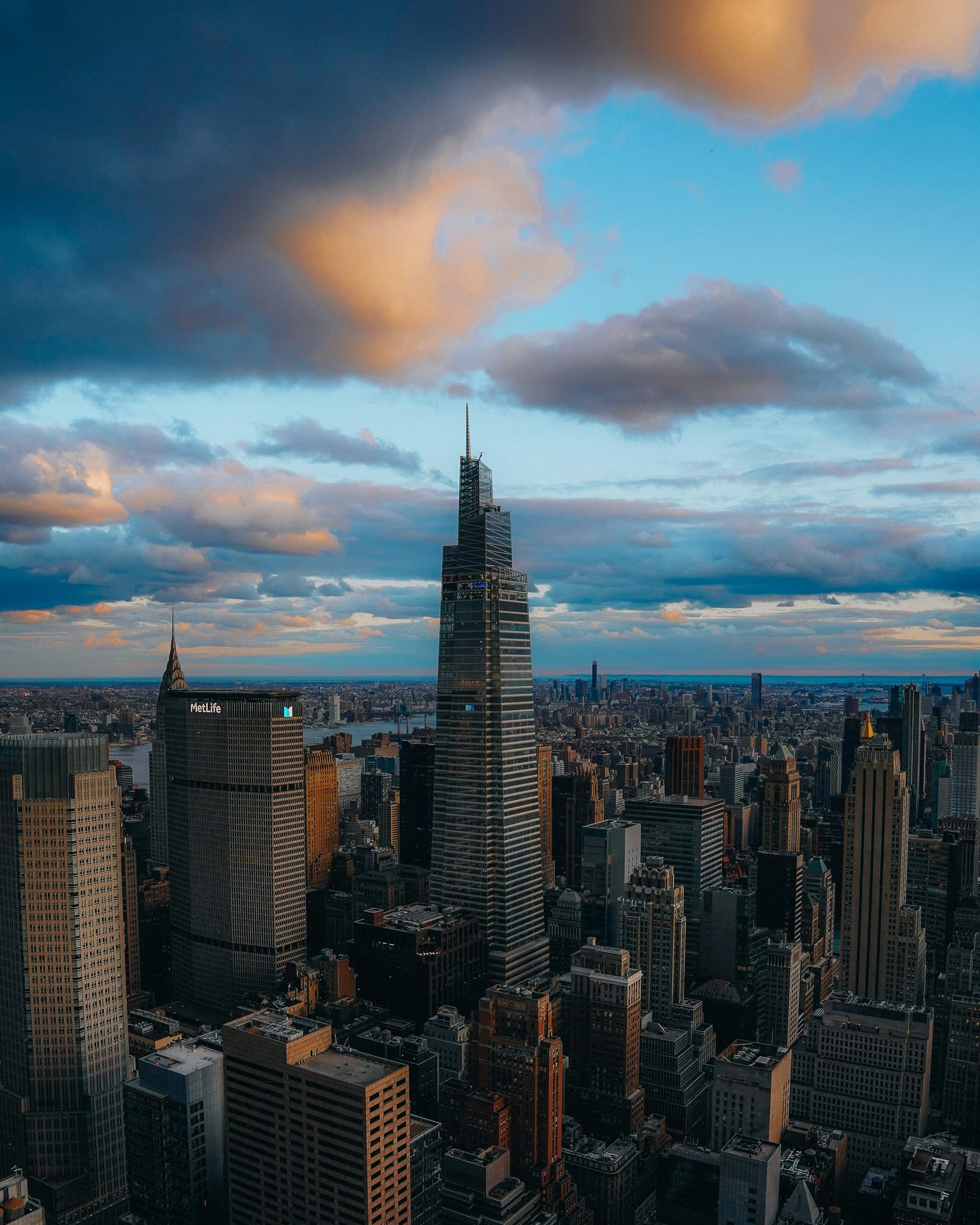 View from a Rooftop Observatory in New York City