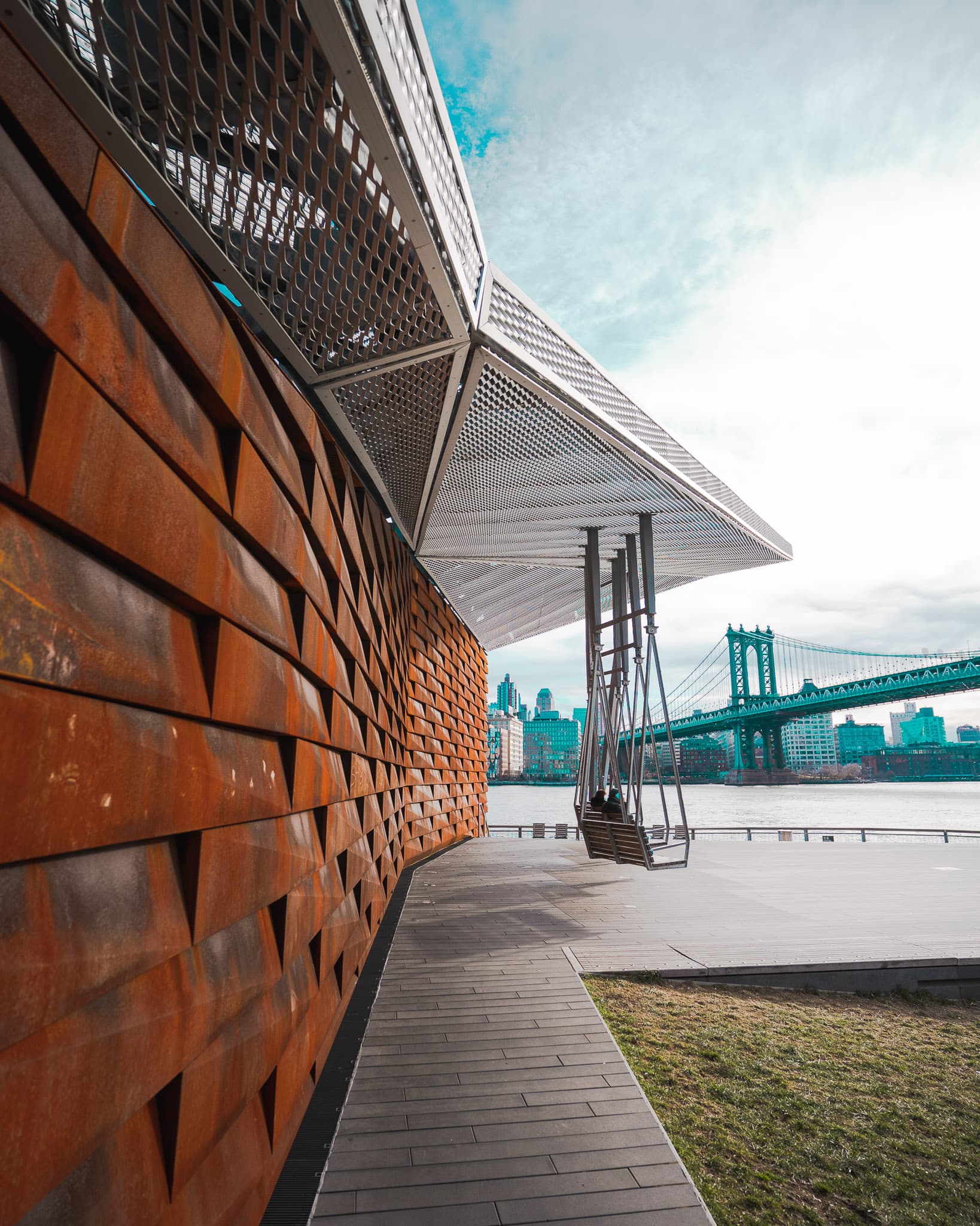View of the East River in Manhattan